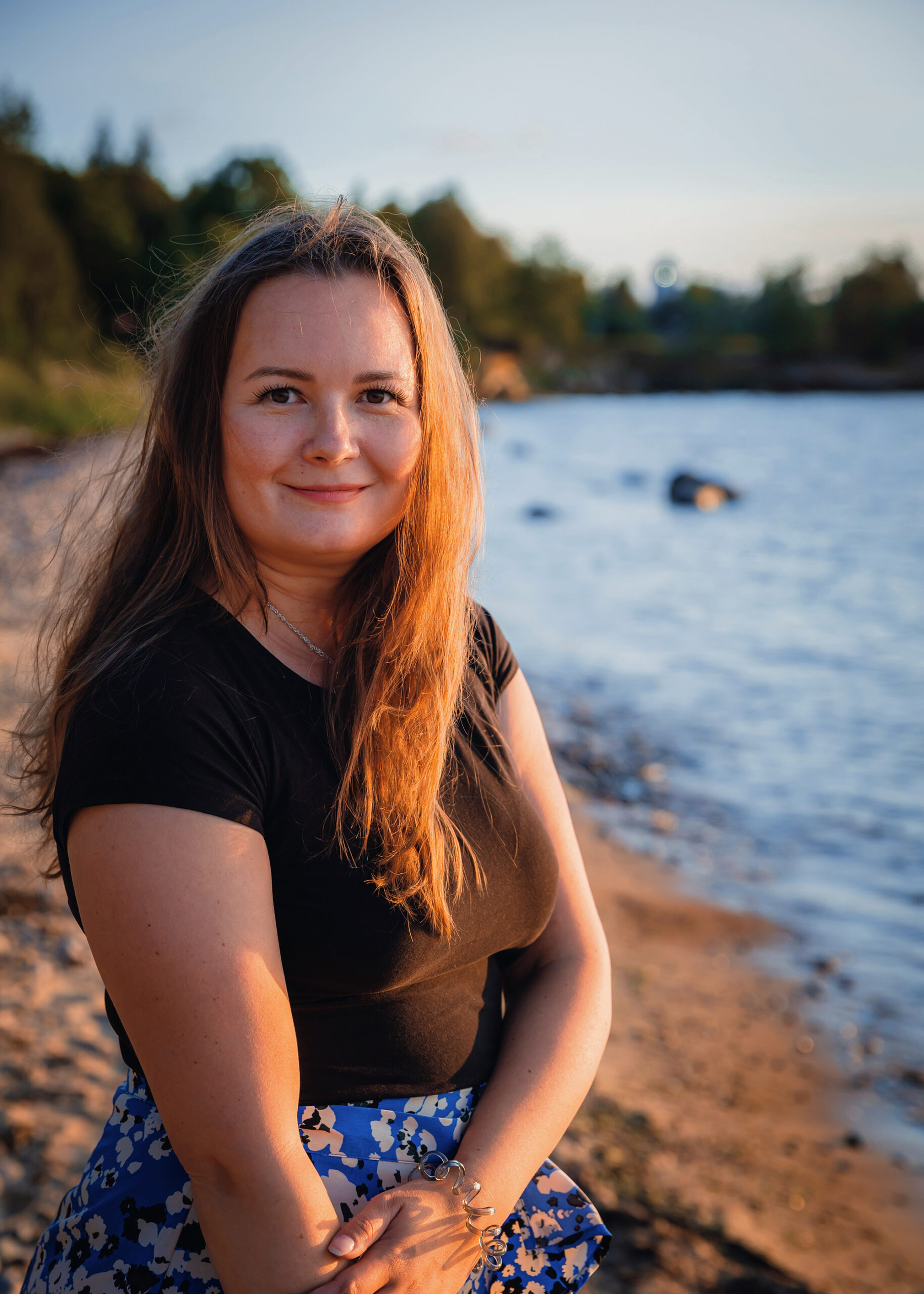 Maria Tamming on her favourite beach